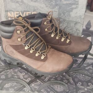 Timberland Men's Dark Brown Leather Boots